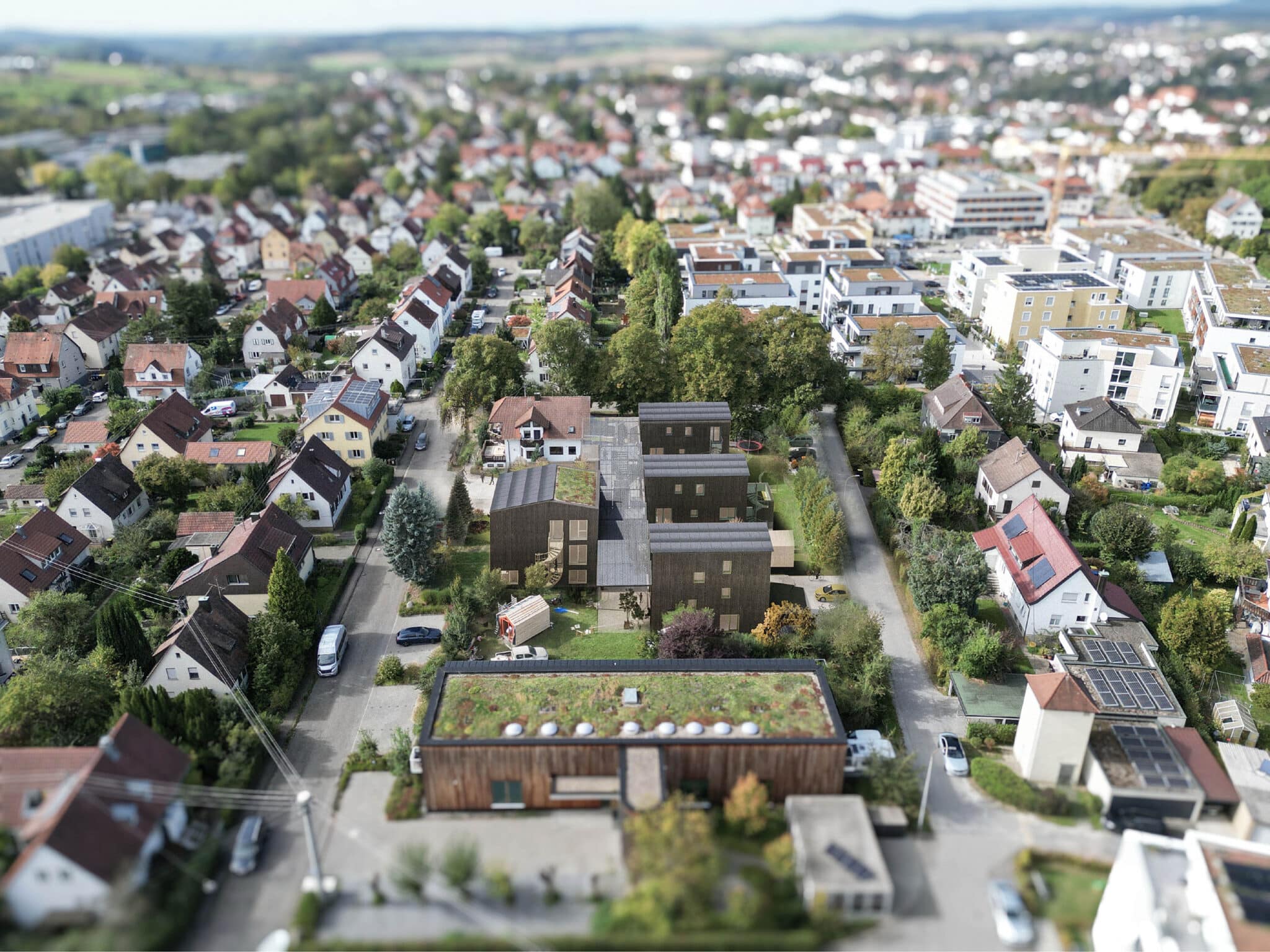 Rendering des Projekts »ZusammenLeben im Blütengarten« in Backnang (Bild: plus bauplanung gmbh)